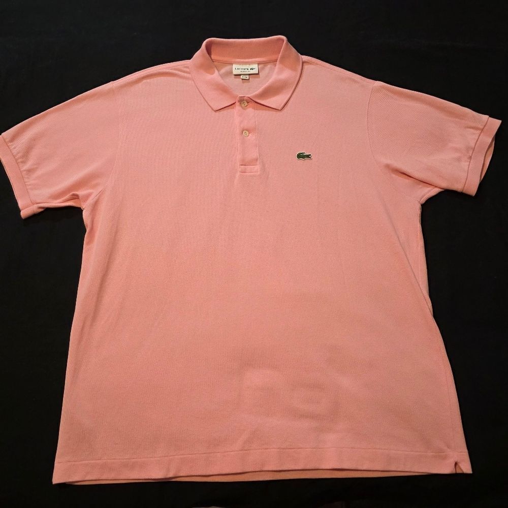 Lacoste Pink Polo Shirt Mens XXL